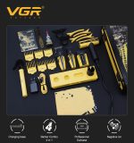 VGR V-285 S4 طقم حلاقة احترافي 4 في 1 لقص الشعر وتشذيب اللحية وتنعيم البشرة وتجفيف الشعر وتصفيفه