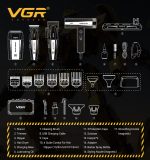 VGR V-285 S4 طقم حلاقة احترافي 4 في 1 لقص الشعر وتشذيب اللحية وتنعيم البشرة وتجفيف الشعر وتصفيفه