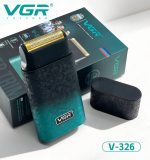 VGR V-326 ماكينة تنعيم وحلاقة شبكية لحلاقة اللحية القصيرة وتنعيم البشرة، مع إمكانية استخدامها لتحديد التدرجات في شعر الرأس