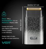VGR V-326 ماكينة تنعيم وحلاقة شبكية لحلاقة اللحية القصيرة وتنعيم البشرة، مع إمكانية استخدامها لتحديد التدرجات في شعر الرأس