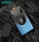 VGR V-377 Blue Edition ماكينة حلاقة كهربائية برأس شبكي مزدوج لحلاقة وتنعيم شعر الوجه وتشطيب اللحية للاستخدام الشخصي والصالونات