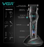 VGR V-857C ماكينة حلاقة وقص شعر احترافية لقص الشعر وتدريجه للاستخدام المنزلي أو الاحترافي