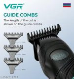 VGR V-857T ماكينة حلاقة وتشذيب كهربائية لقص وتشذيب الشعر واللحية للاستخدام المنزلي والاحترافي
