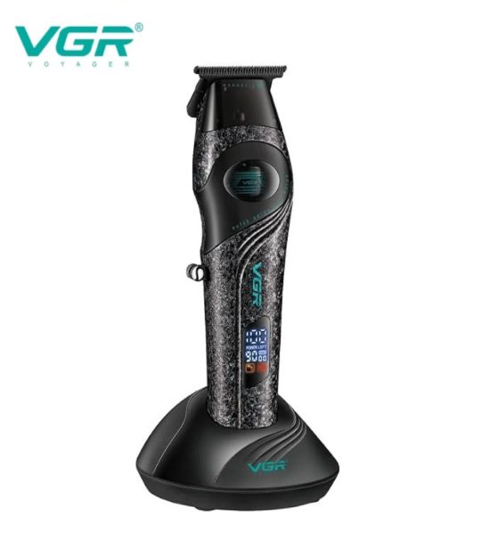 VGR V-857T ماكينة حلاقة وتشذيب كهربائية لقص وتشذيب الشعر واللحية للاستخدام المنزلي والاحترافي
