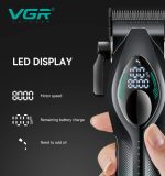 VGR V-858 S2 طقم ماكينة قص شعر وماكينة تشذيب لقص شعر الرجال وتشذيب اللحية والتفاصيل في المنزل أو صالون الحلاقة