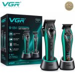 VGR V-884 S2 طقم ماكينة قص شعر وماكينة تشذيب لقص الشعر وتشذيب اللحية وتحديد الخطوط للاستخدام المنزلي والاحترافي