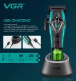 VGR V-884 S2 طقم ماكينة قص شعر وماكينة تشذيب لقص الشعر وتشذيب اللحية وتحديد الخطوط للاستخدام المنزلي والاحترافي