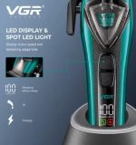 VGR V-884 S2 طقم ماكينة قص شعر وماكينة تشذيب لقص الشعر وتشذيب اللحية وتحديد الخطوط للاستخدام المنزلي والاحترافي
