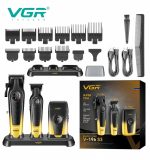 VGR V-196 S3 طقم حلاقة وعناية 3 في 1 لقص الشعر وتحديده وحلاقة الوجه
