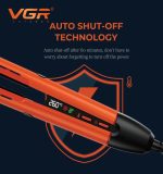 VGR V-553 مكواة فرد وتصفيف الشعر لفرد الشعر وتصفيفه للحصول على مظهر ناعم ومرتب