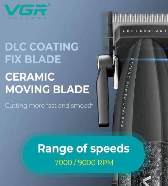 VGR ماكينة قص وتحديد شعر شفرات سيراميك مقاومة للحرارة والصدأ V-640C