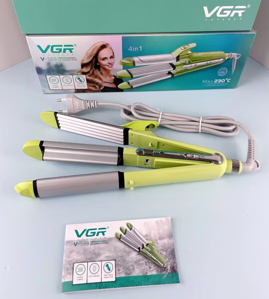 VGR مكواة 4 في 1 احترافية سيراميك V-569