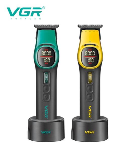 ماكينة حلاقة وتشذيب شعر ولحية احترافية 8000 دورة في الدقيقة VGR V-885T
