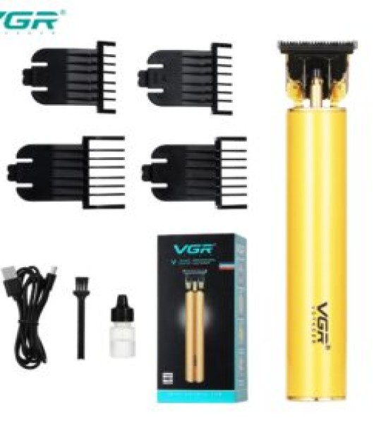 VGR ماكينة حلاقة احترافية لحلاقة وتشذيب الشعر جسم معدني V-225