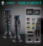 VGR ماكينة حلاقة احترافية بشفرة كربون DLC موديل V-887