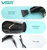 VGR استشوار V-423 بتصميم مطوي وحماية حرارية