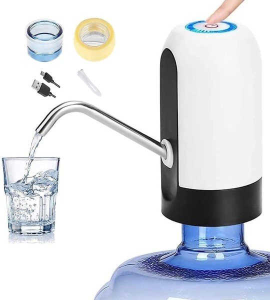 مضخة زجاجات بالبطارية تعمل بالشحن USB electronic water pump