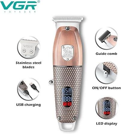 V-976 - ماكينة حلاقة كهربائية احترافية . قابله للشحن للرجال