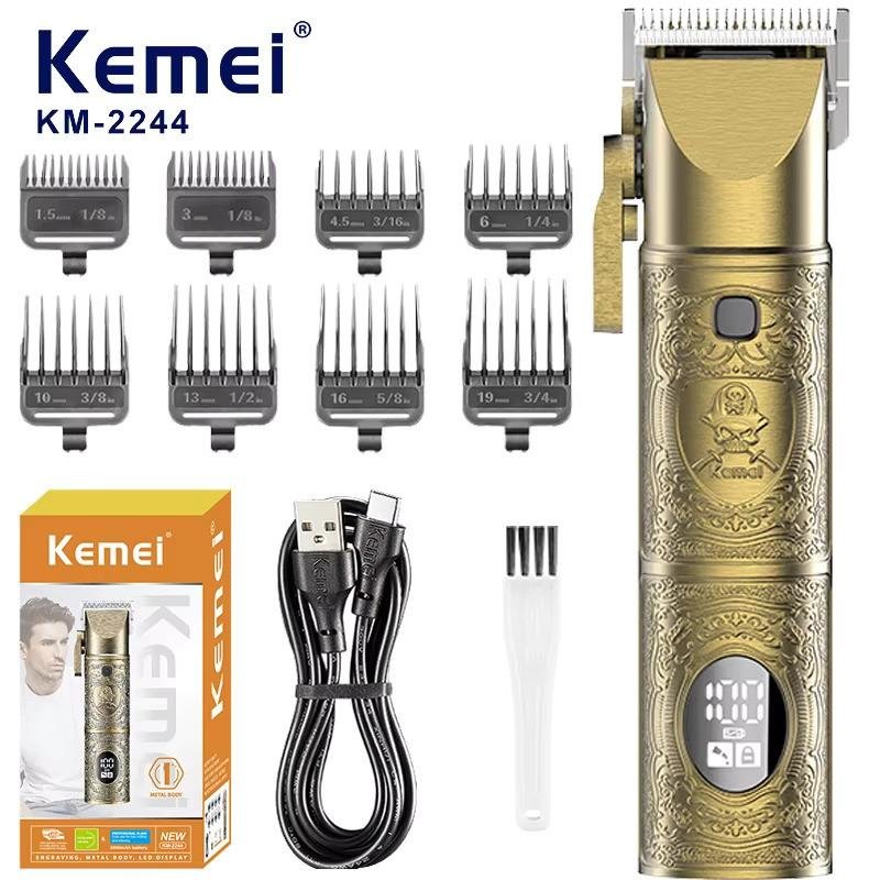 Km-2244 - ماكينة حلاقة كهربائية احترافية. قابله للشحن للرجال
