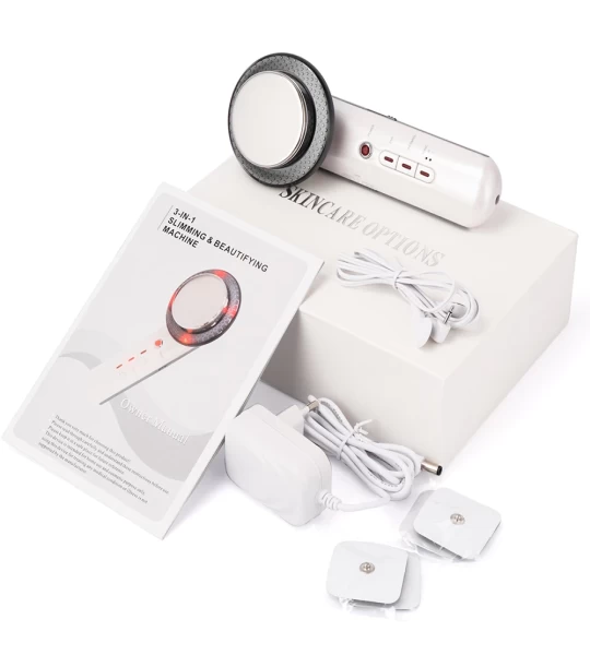 جهاز التراسونيك 3 فى 1 للعناية بالبشرة والتخسيس والتدليك Ultrasonic Cavitation Radio Frequency Beauty and Skin Care Machine with EMS