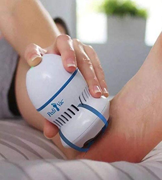 Pedi Egg Pedi Vac Callus Remover - White بادى فاج لازالة الجلد الميت من الكعب والقدم