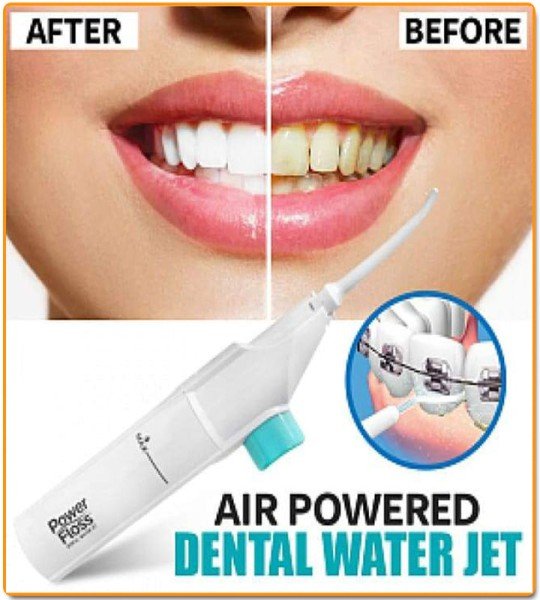 Portable Power Dental Floss Cleaner As Seen On Tv جهاز تنظيف الأسنان بضغط المياه باور فلوس