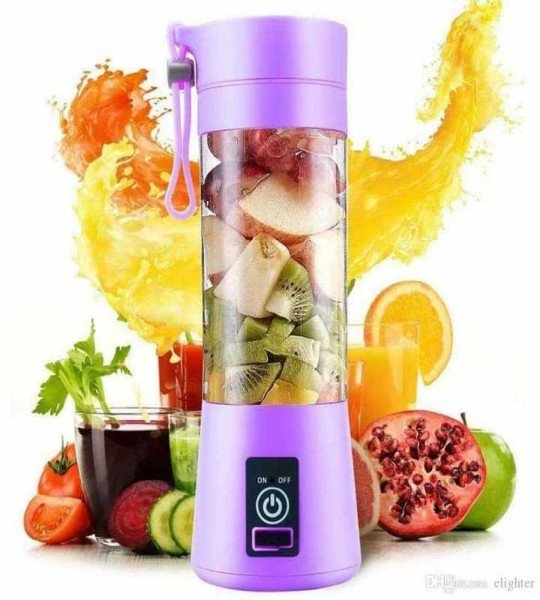 خلاط عصير محمول ببطارية قابلة للشحن - 380 مل Portable And Rechargeable Battery Juice Blender