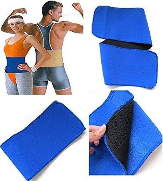 حزام تخسيس البطن الازرق Waist Slimming Belt - Blue